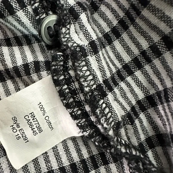 Madewell Black & White Gingham Button-Down Shirt - Picture 4 of 10